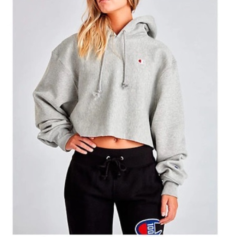 Champion cropped hoodie sweatshirt